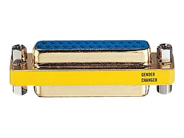 Tripp Lite Compact Gold DB25 Gender Changer Adapter Connector DB25 F/F - Parallel gender changer - DB-25 (F) to DB-25 (F)