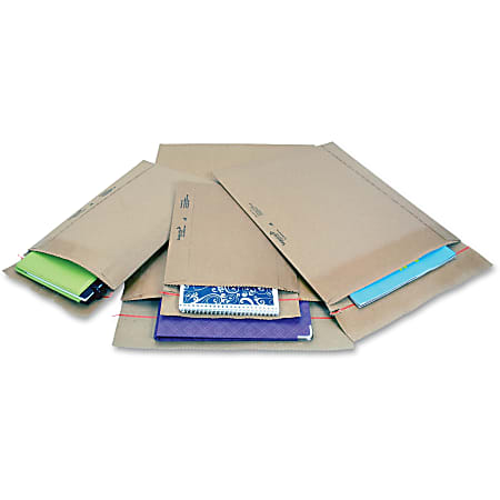 Jiffy Mailer Padded Self-Seal Mailers, 8-1/2" x 14-1/2", 90% Recycled, Natural, Carton Of 100 Mailers