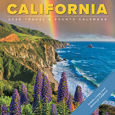 2026 Willow Creek Press Art & Design Monthly Wall Calendar, 12" x 12", California, January To December, 50491