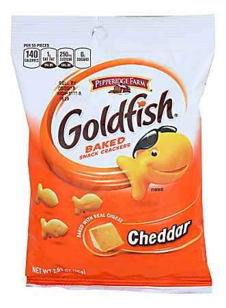 Pepperidge Farms Cheddar Goldfish 2.65 Oz Bag - Office Depot