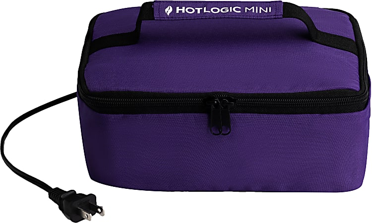 HOTLOGIC Portable Personal Mini Oven Purple - Office Depot