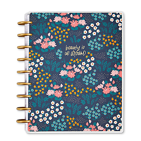Happy Planner 18-Month Monthly/Weekly Classic Happy Planner, 7" x 9-1/4", Teeny Florals, July 2022 to December 2023, PPCD18-068