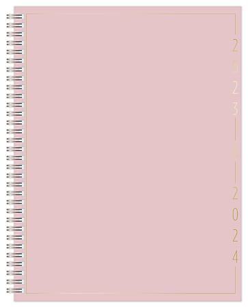 2023-2024 Office Depot® Brand Fashion Weekly/Monthly Academic Planner, 8-1/2" x 11", Simple Chic, July 2023 to June 2024, NW8511PPSC