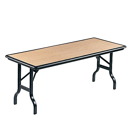 Iceberg IndestrucTable™ Folding Table, 30" x 60", Oak