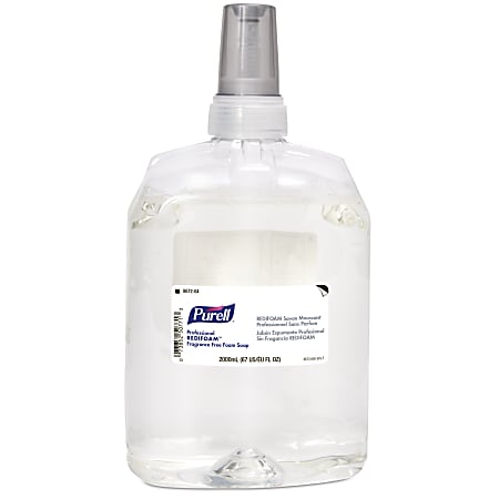 Purell® Redifoam Refills, 2000 mL, Unscented, Pack Of 4 Refills