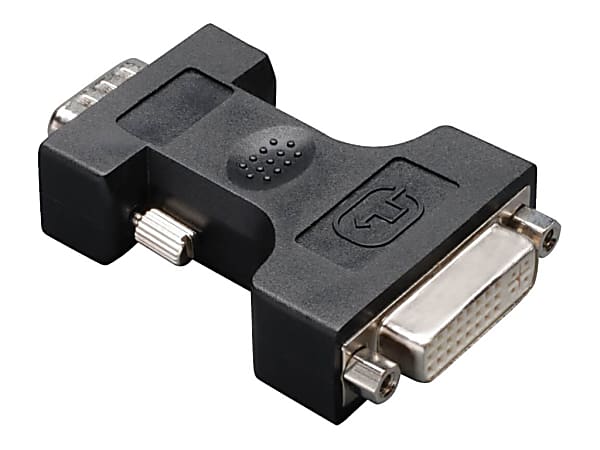 Eaton Tripp Lite Series DVI-I to VGA HD15 Cable Adapter Converter DVI to VGA Connector F/M - Display adapter - DVI-I (F) to HD-15 (VGA) (M) - black
