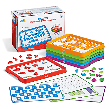 Hand2Mind Alphabet Word Work Small Group Set, Multicolor, Pre-K – 1