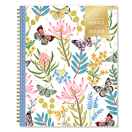 2025-2026 Day Designer Flutter CYO Weekly/Monthly Academic Planning Calendar, 8-1/2" x 11", July 2025 to June 2026, 136685