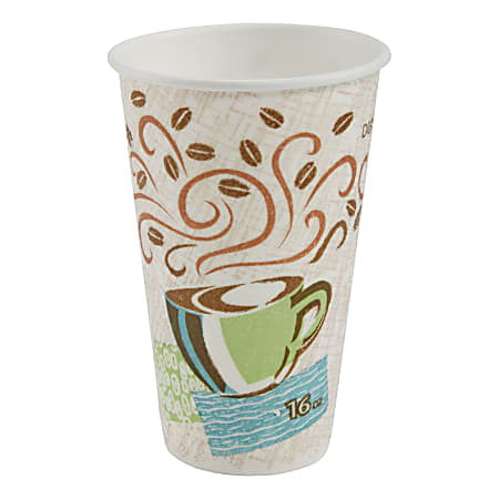 DIXIE PerfecTouch 16 oz. Disposable Paper Cups, Hot Drinks, Coffee