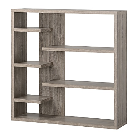 Homestar North America 6-Shelf Bookcase, Gray
