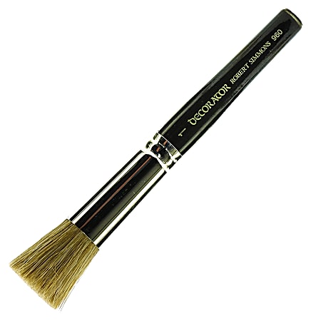 Robert Simmons Series 960 Decorator Stencil Brush, 1", Black