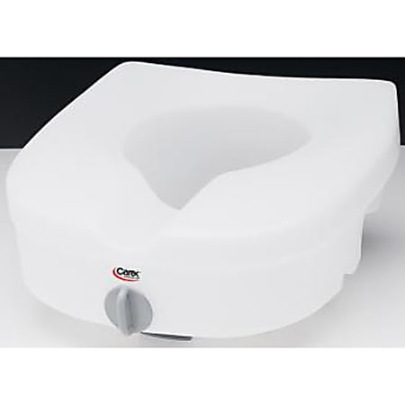 Carex® E-Z Lock Raised Toilet Seat Without Handles