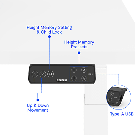 FlexiSpot E7 Pro Electric 55 W Adjustable Height Standing