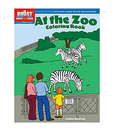Dover Publications Boost™ Coloring Book, At the Zoo, Pre-K - K