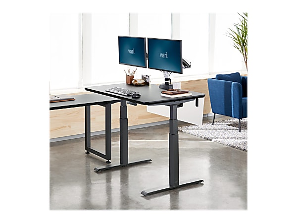 FlexiSpot E7 Electric 55 W Height Adjustable Standing Desk BambooWhite -  Office Depot