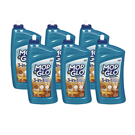 MOP & GLO® Ready to Use Multi-Surface Floor Cleaner, Fresh Citrus Scent, 32 oz Bottle, 6/Carton