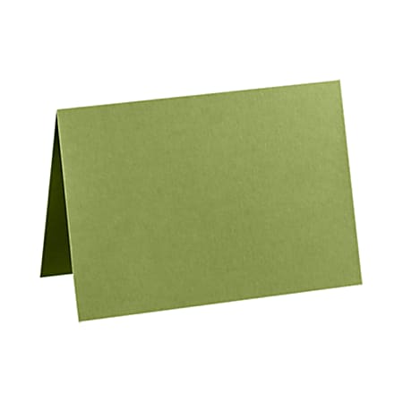 LUX Folded Cards, A6, 4 5/8" x 6 1/4", Avocado Green, Pack Of 250