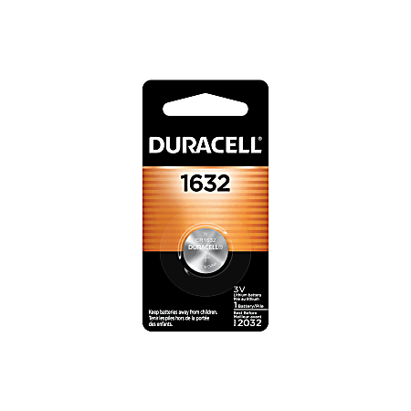 Duracell 3 Volt Lithium 1632 Coin Button Battery Pack of 1 - Office Depot