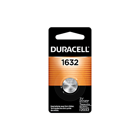 Duracell 3 Volt Lithium 1632 Coin Button Battery Pack of 1