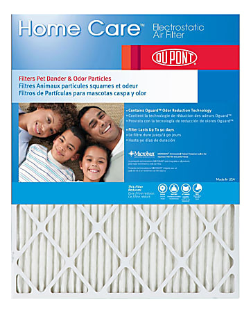 DuPont Home Care Electrostatic Air Filters, 20"H x