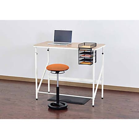 Safco Twixt Active Seating Chair Desk Height Orange Office Depot