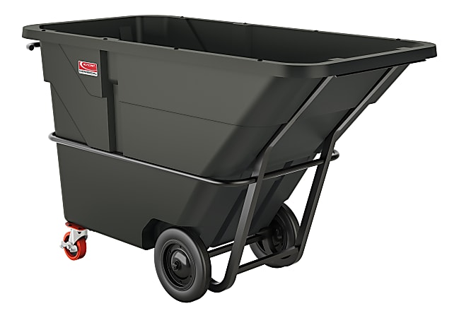 Suncast Commercial Heavy-Duty Tilt Truck, 1.5 Cu Yd., 49"H x 85-7/8"W x 41-1/4"D, Black