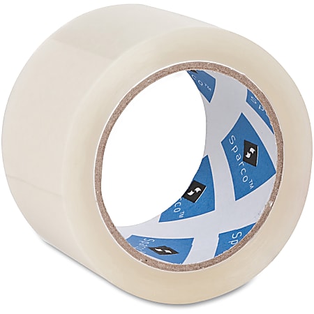 Sparco Premium Heavy-duty Packaging Tape Roll - 2" Width x 55 yd Length - 3" Core - Acrylic Backing - Heavy Duty - 6 / Pack