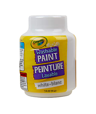 Crayola Washable Paint 2 Oz White - Office Depot