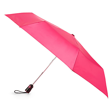 Totes Auto-Open And Close Umbrella, Medium, Magenta