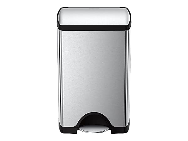 simplehuman CW1814 Rectangular Front Step-On Trash Can - Thumbnail 2