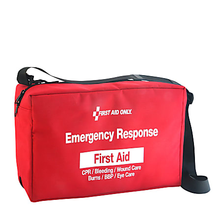 First Aid Only Emergency Response Bag, Red