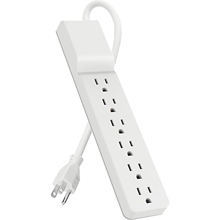 Belkin® Home/Office Series Surge Protector, 6 Outlets, 10' Cord, 700 Joules, White