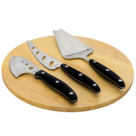 Oster 4-Piece Stainless-Steel Cheese Knife Set