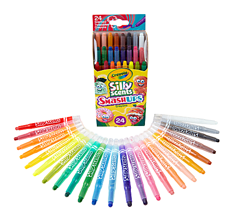 Crayola&reg; Silly Scents Smashups Twistable Crayons, Assorted Colors, Box Of 24 Crayons