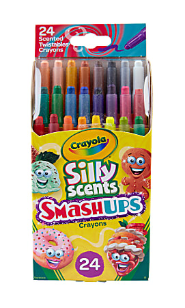 Crayola Silly Scents, 24x5oz Bulk Red, Blue, Green, Yellow, Orange, Purple