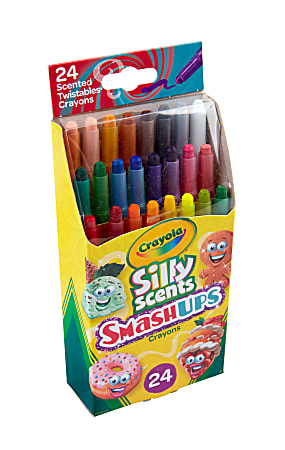 Crayola Silly Scents Smashups Twistable Crayons Assorted Colors Box Of 24  Crayons - Office Depot