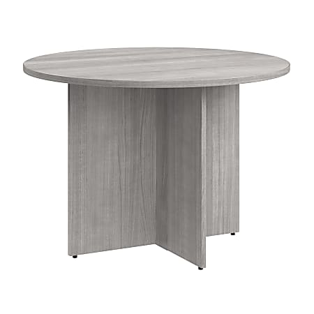 Bush Business Furniture 42" Round Conference Table, Platinum Gray, Standard Delivery