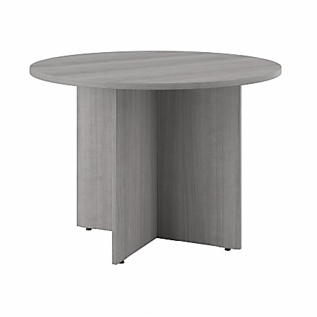 Bush Business Furniture 42" Round Conference Table, Platinum