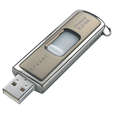 SanDisk® Cruzer® Titanium 2GB USB 2.0 Drive With U3 Software, ReadyBoost™