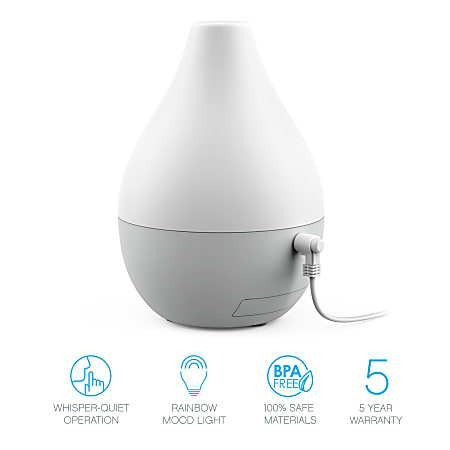 Pure Enrichment PureSpa Drop USB Aroma Diffuser 3 12 x 5 12 - Office Depot