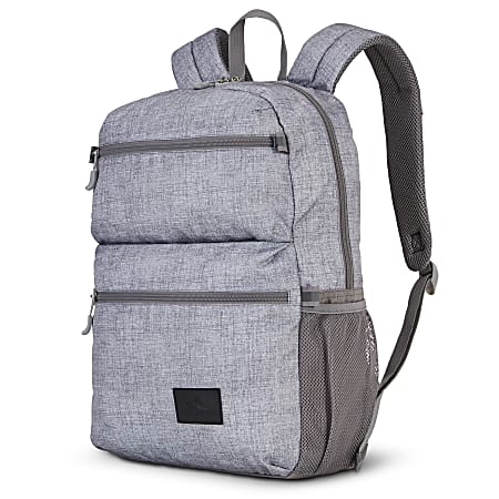 High Sierra Everclass Laptop Backpack With 15.6" Laptop Pocket, Silver Heather
