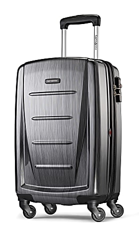 Samsonite® Winfield 2 Polycarbonate Rolling Spinner, 20"H x 13 1/2"W x 9"D, Charcoal
