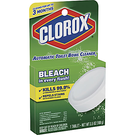 Clorox Ultra Clean Toilet Tablets Bleach - Tablet - 3.50 oz (0.22 lb) - 1 Each