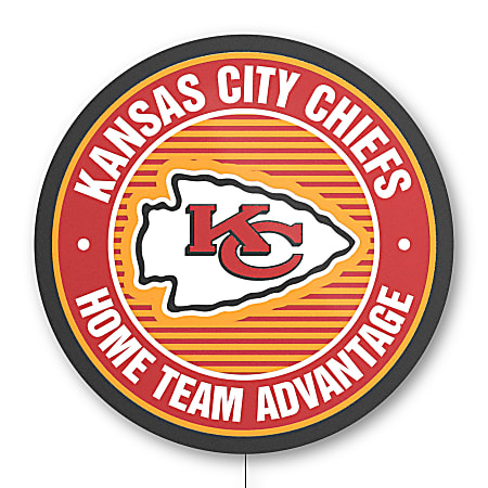 Imperial NFL Home Team Advantage LED Lighted Sign, 23" x 23", Kansas City Chiefs