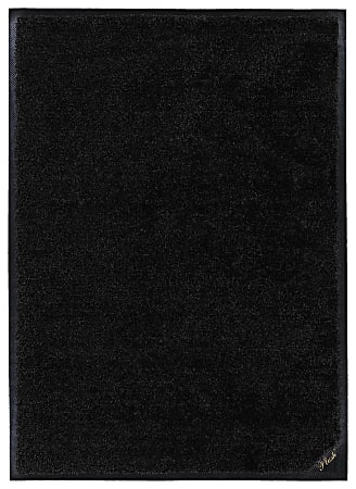 M + A Matting Colorstar Plush Floor Mat, 36" x 120", Plush Black