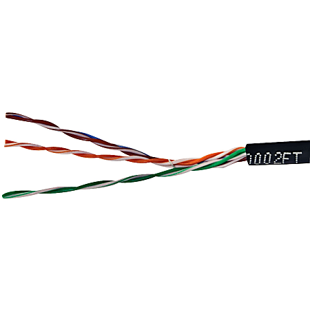 Vericom CAT-5E/UTP Solid Riser CMR Cable, 1,000’, Black, MBW5U-01440