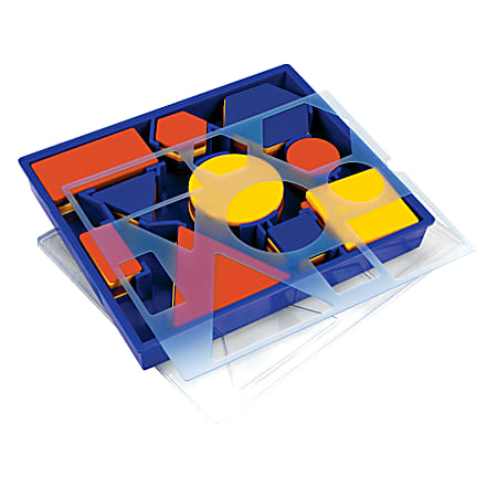 Learning Resources® Attribute Blocks Desk Set, 8 1/2" x 7 1/4", Pre-K - Grade 5