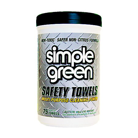 Simple Green® Multipurpose Safety Towels, Box Of 75