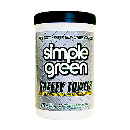 Simple Green® Multipurpose Safety Towels, Box Of 75