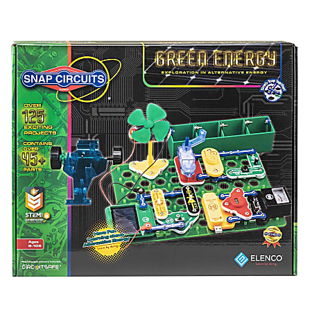 Elenco Snap Circuits Green Energy Electronics Exploration Kit